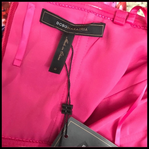 NWT BCBGMAXZRIA BEGONIA COMBO PINK SATEEN Sz 2 - Picture 11 of 16